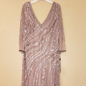 Adrianna Papell Sequin Evening Gown